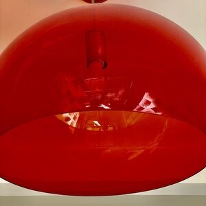 Kartell Red Pendant Light